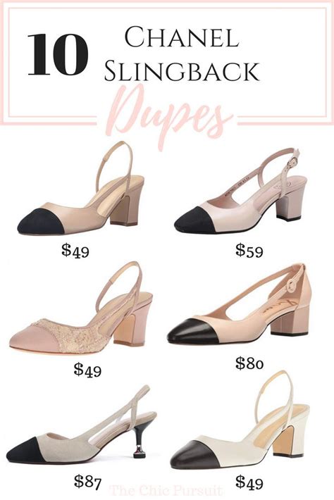 chanel sandal dupe|chanel slingback flats dupe.